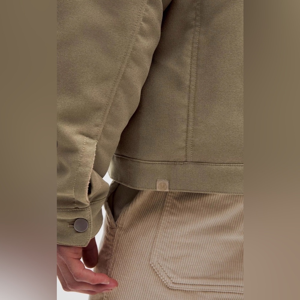 LULULEMON ATHLETICA TAN SHERPA-COLLAR JACKET - Picture 11 of 15